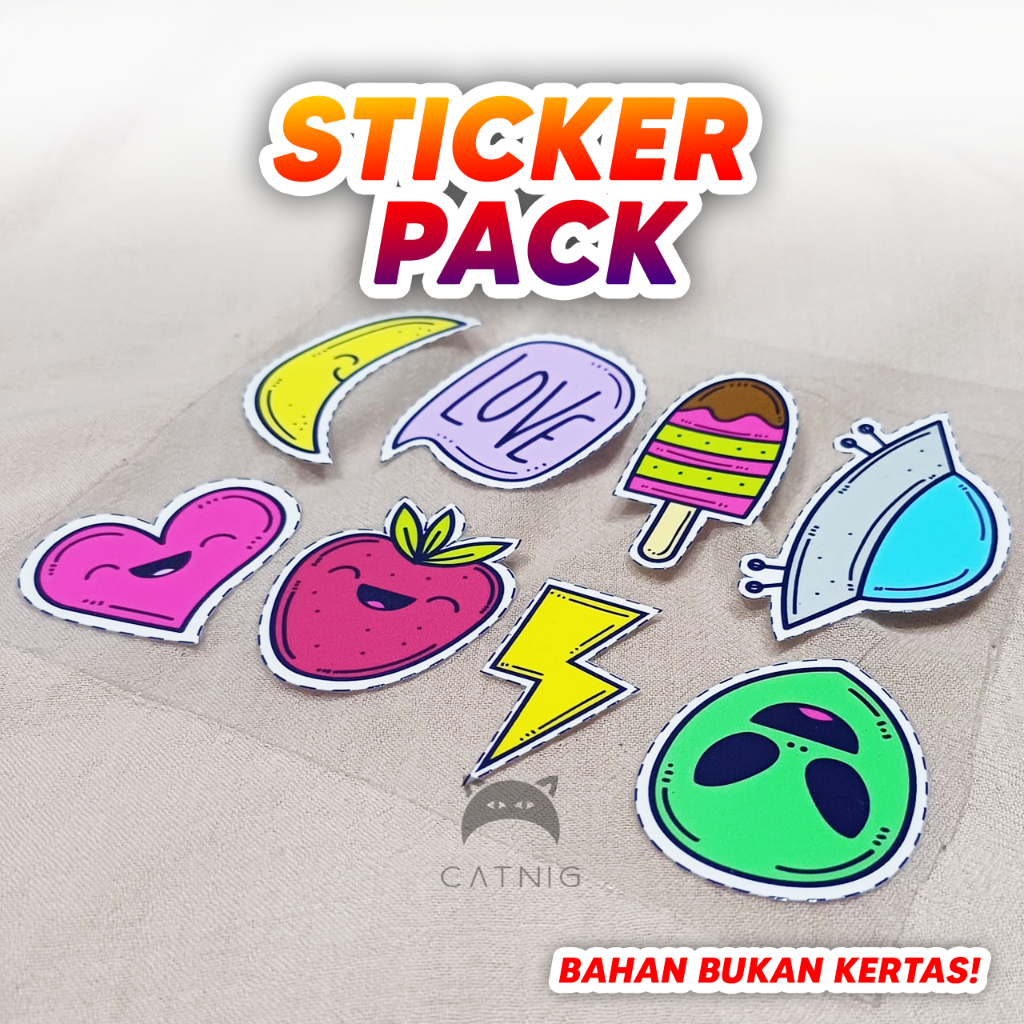 

Sticker Tumbler Premium Sticker Timbul Sticker Helm Botol Minum Sticker Laptop