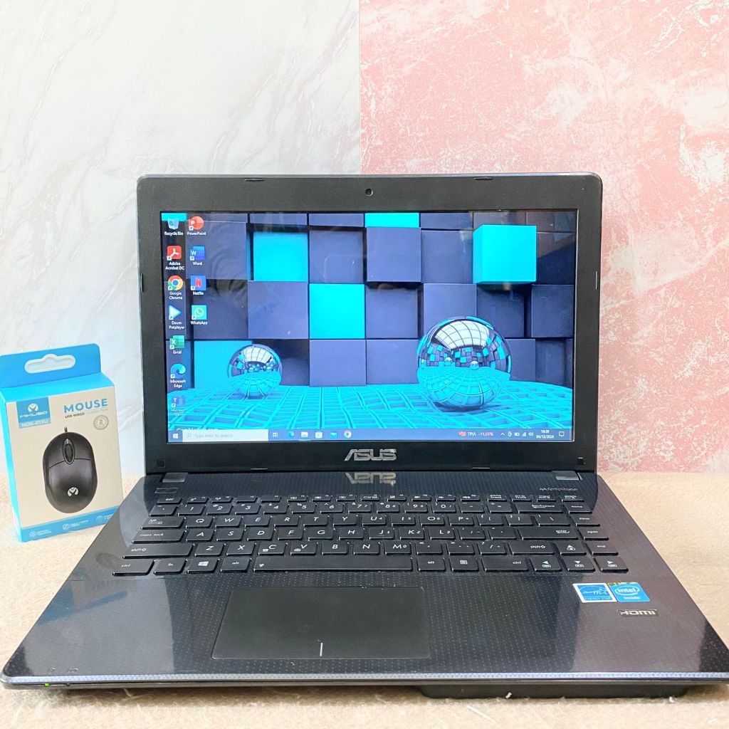 Laptop second Asus X451CA Celeron 1007U Ram 2Gb Ssd 128Gb
