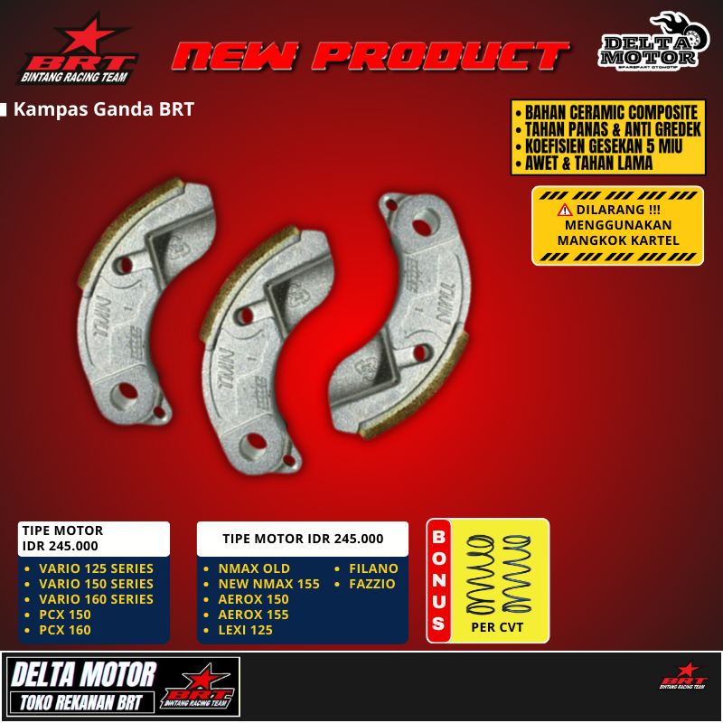 KAMPAS GANDA BRT NMAX VARIO 125 150 160 AEROX LEXI PCX 150 160 ADV