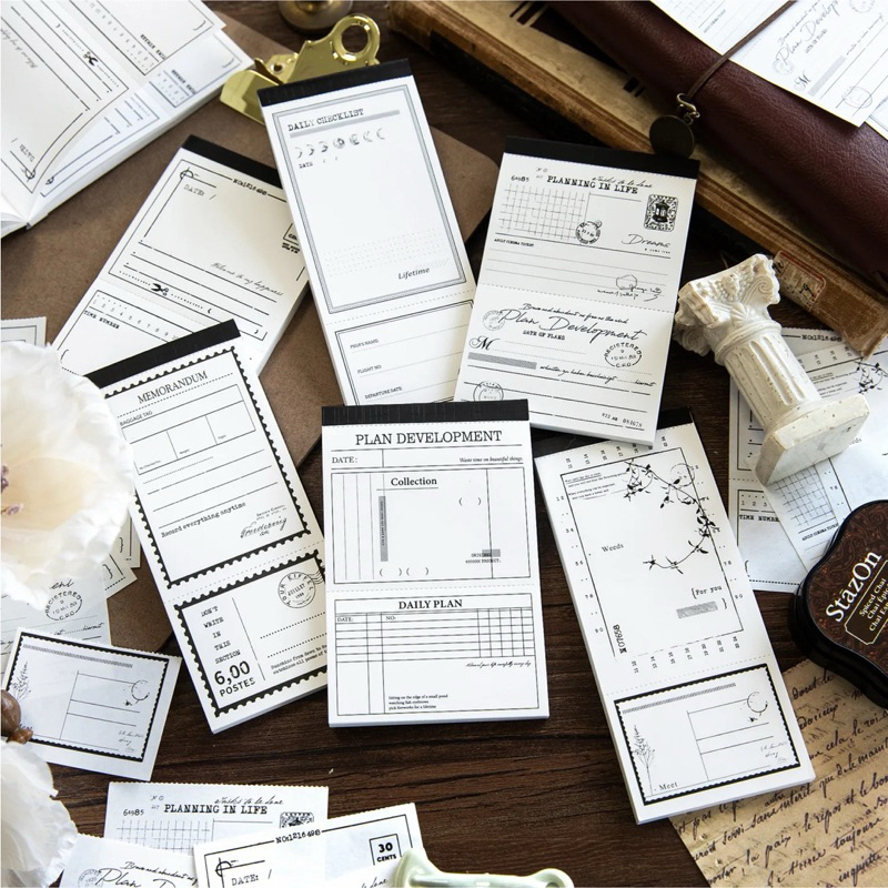 

50pcs/pack notepaper retro series for decoration