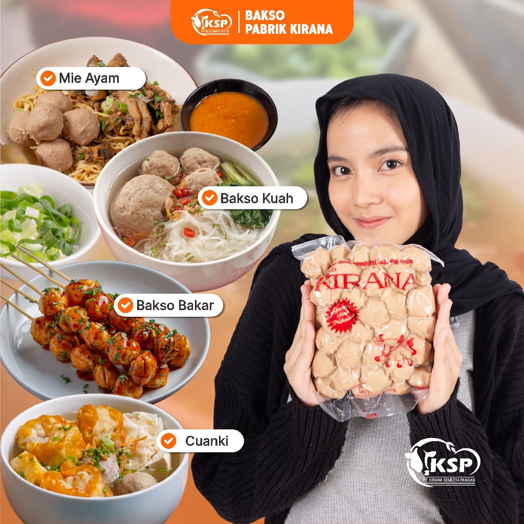 

BAH Grand Kirana Baso Polos Kemasan Instant Isi 50 Butir - Mudah Disajikan