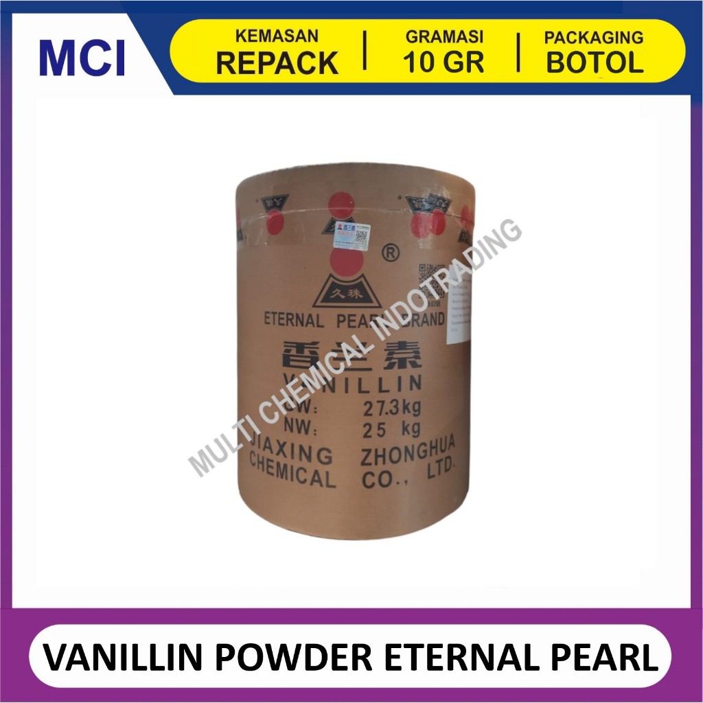 

VANILLIN POWDER ETERNAL PEARL / VANILLI POWDER / BUBUK VANILLA ETHYL - REPACK 10 GR