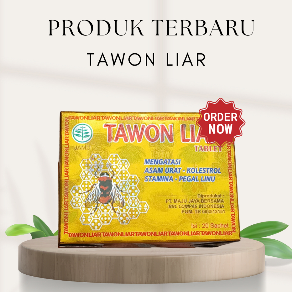 

TERLARIS TawOn Kun!ng gold (Liar) herbal alami asam urat