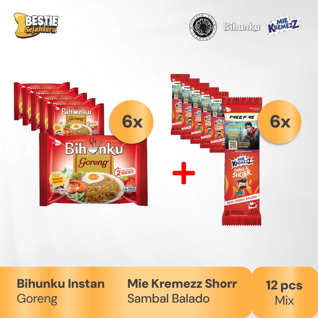 

Paket Bundling Mix - Bihunku Instan - Goreng - 6 pcs