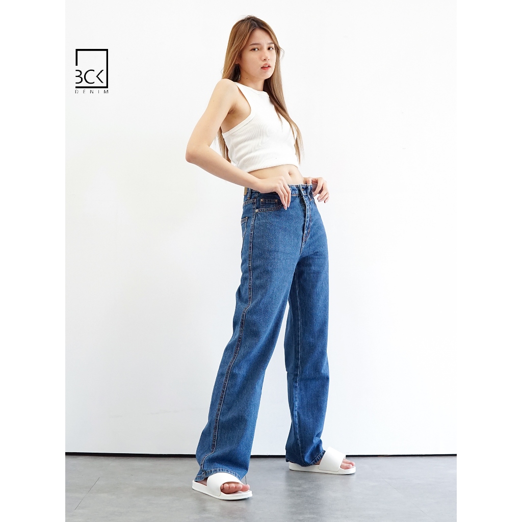 BCK - Celana Highwaist Loose Jeans Misel