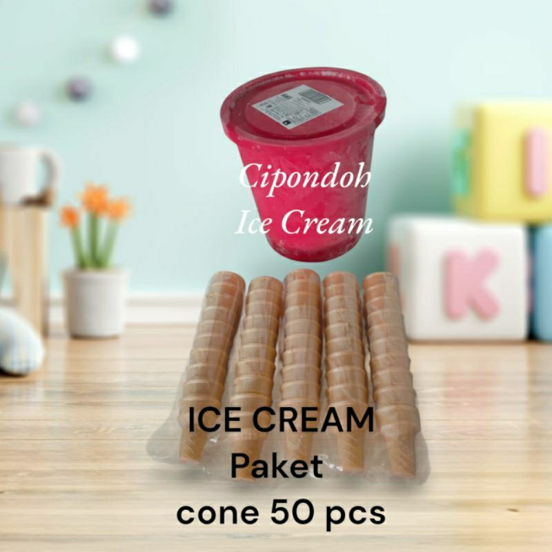 

ICE CREAM DIAMOND NEOPOLITAN 3 RASA Choco chips 8 liter PAKET CONE MC D 50 PCS