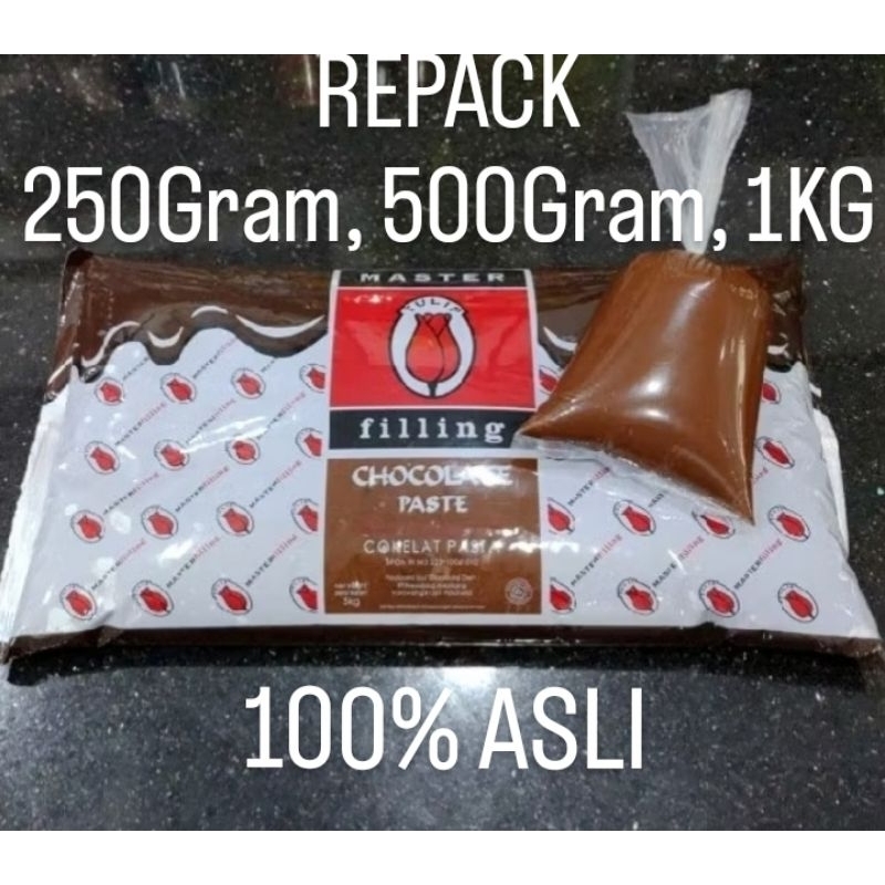 

Cokelat Filling TULIP Repack - Tulip COKLAT Filling Isian Roti/Kue 250gr