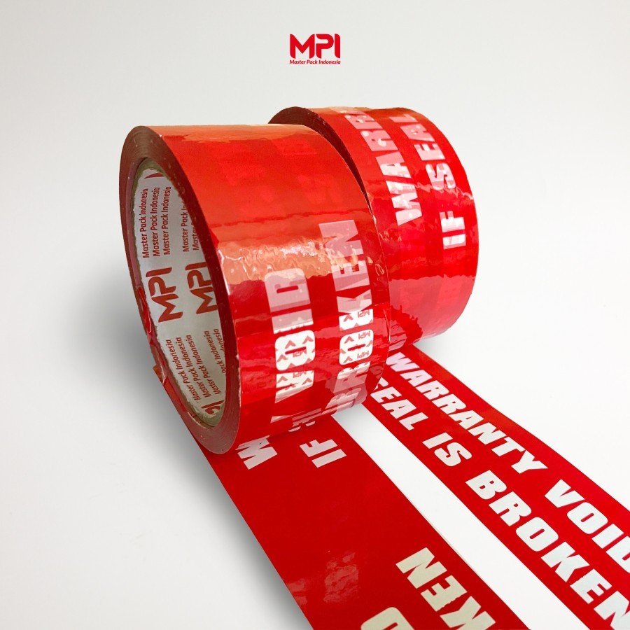 LAKBAN WARRANTY VOID IF SEAL IS BROKEN / LAKBAN SECURITY OPEN SEGEL VOID TAPE MPI