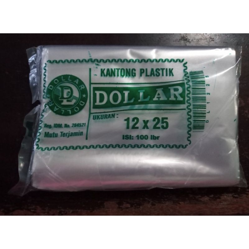 Plastik Dollar 12 x 25 (Ikat)