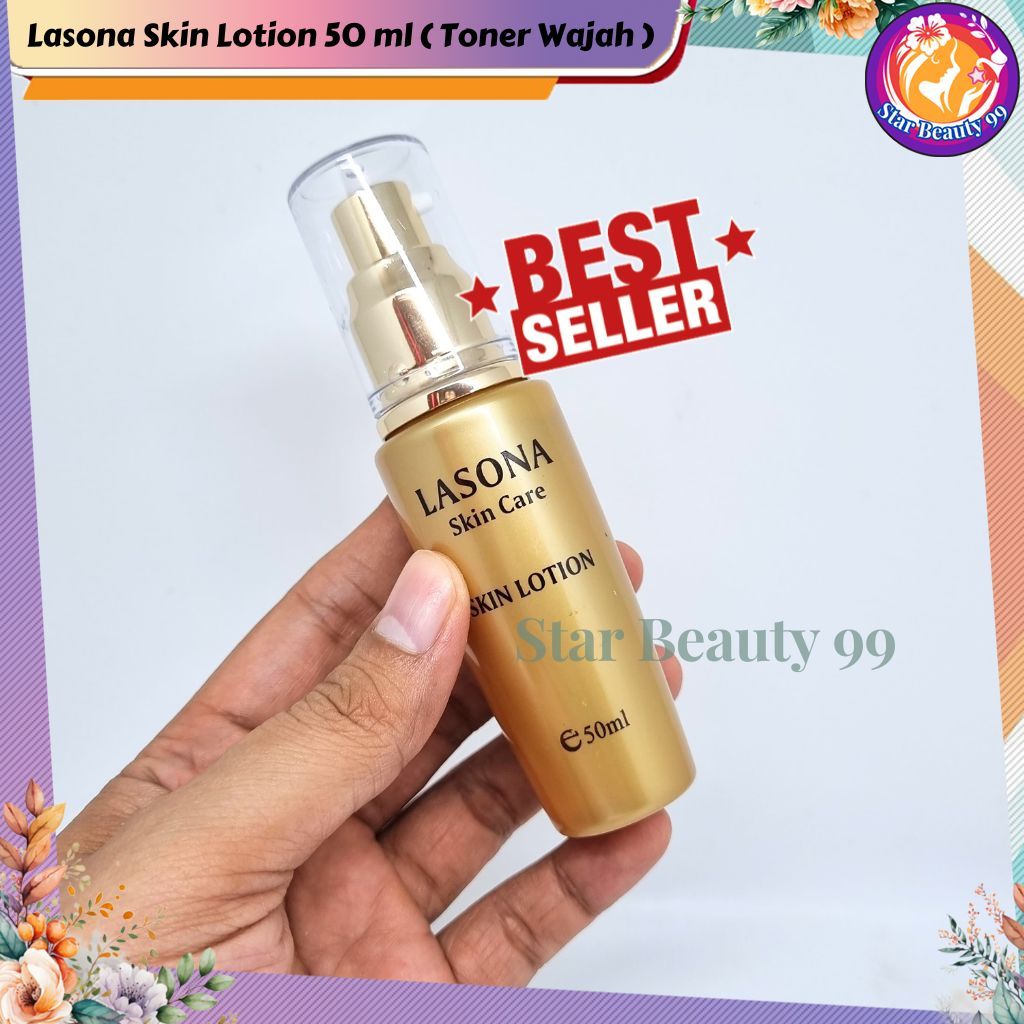 LASONA Skin Lotion Toner Original 50ml Skin Care Wajah Muka Mencerahkan dan Memutihkan Wajah Bisa Ba