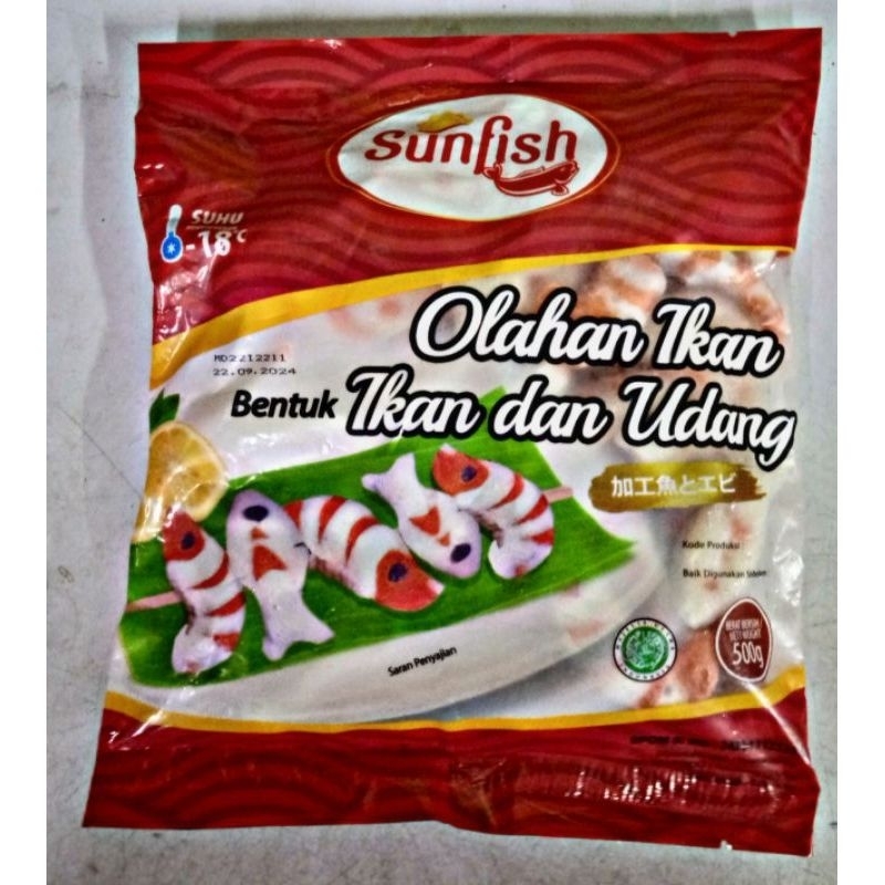 

Sunfish Bentuk Ikan Dan Udang 500 Gram