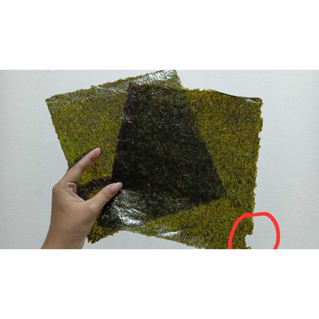 

NORI 50 LEMBAR POLOS YAKI SUSHI NORI 50 SHEET RUMPUT LAUT PANGGANG DRIED SEAWEED - POLOS GRADE B