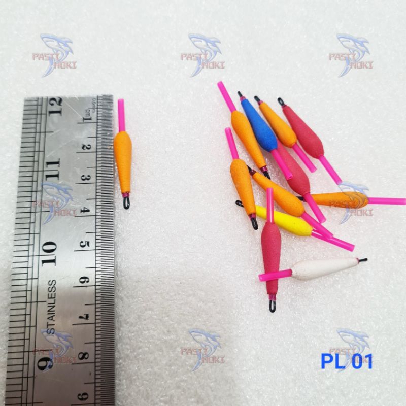 Aneka Pelampung pancing busa isi 3pcs / kumbul pancing sungai, empang dan rawa / ikan mas , ikan nil
