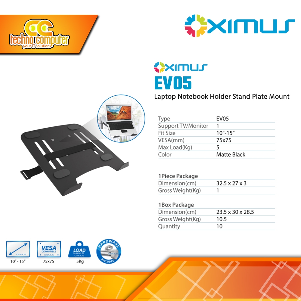 Bracket Laptop Notebook OXIMUS EV05 Base Plate for Notebook