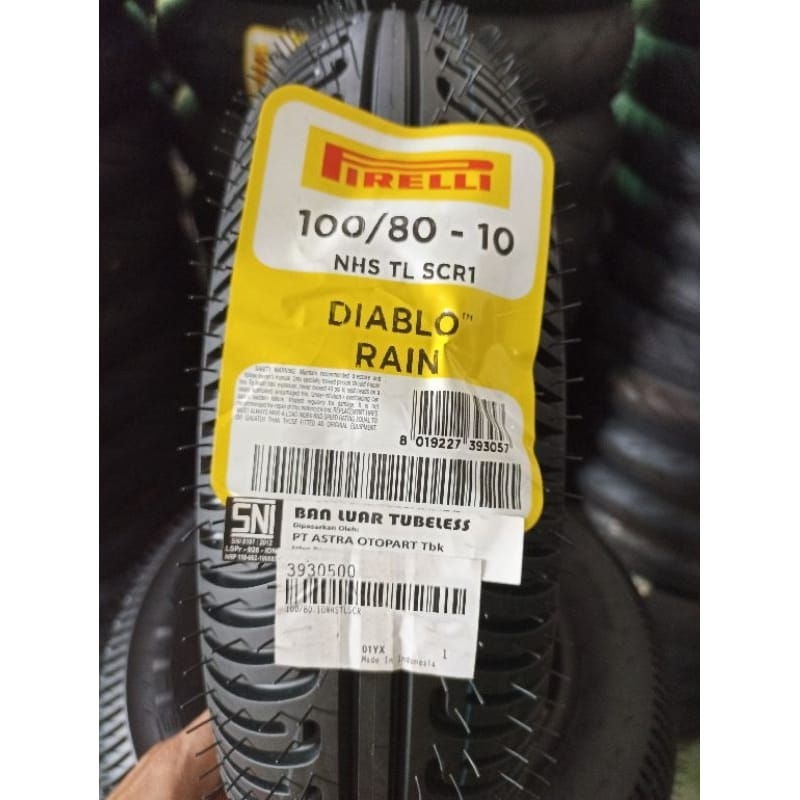 BAN MOTOR PIRELLI DIABLO RAIN R 10 (Ring 10)Mini GP Lenka / OHVALE / Polini / Pramac F1 / SND / Vesp