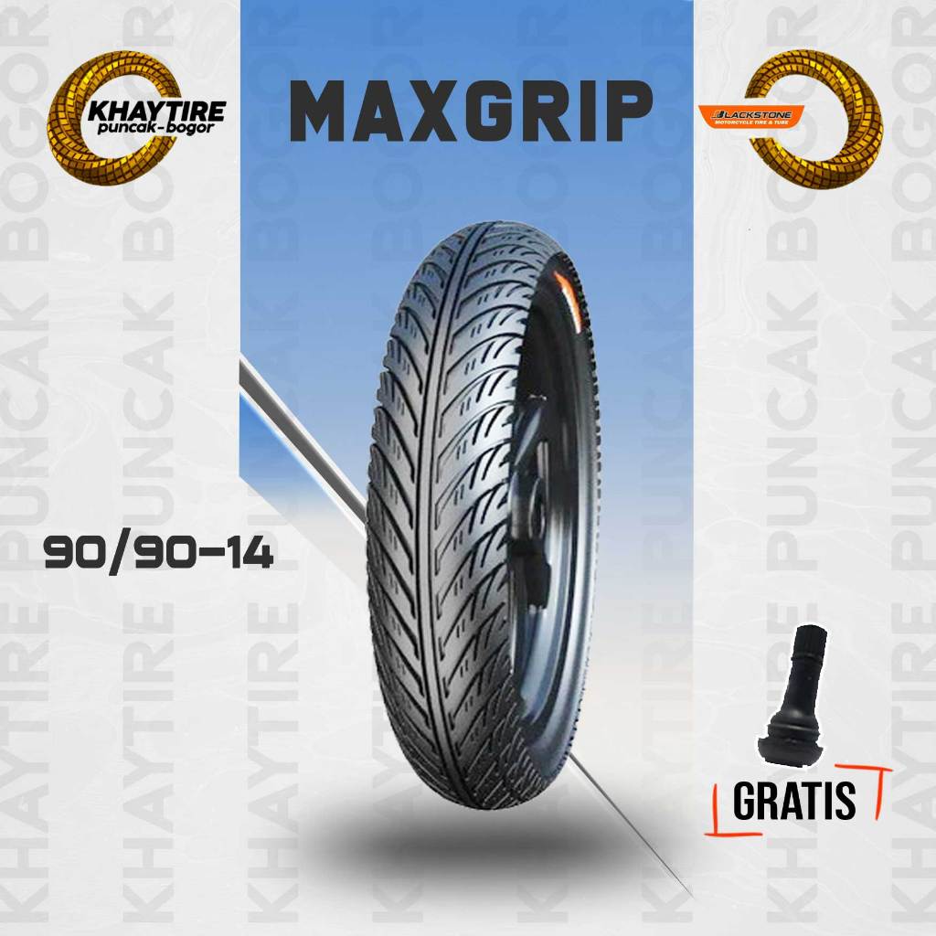 Ban Motor Matic BLACKSTONE MAXGRIP 90/90 Ring 14 Tubeless