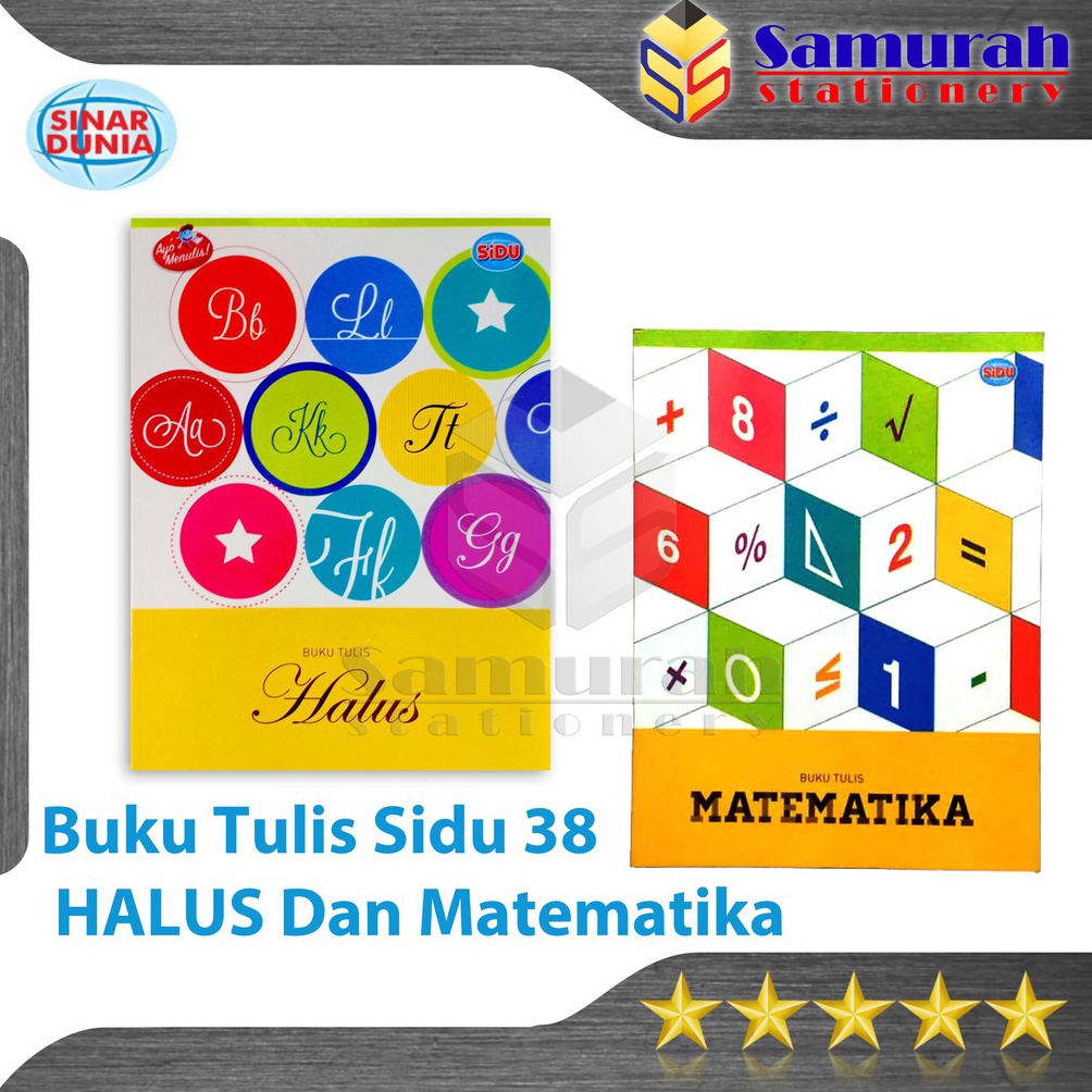 

KODE KDBZL Buku Tulis Sidu 38 Lembar Garis 3 Matematika Kotak sinar dunia 38 STM HLS