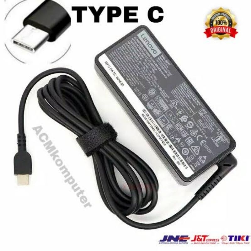 Charger Lenovo Type C  65 watt