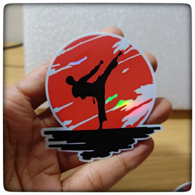 

sticker S14. sticker karate logo helogram