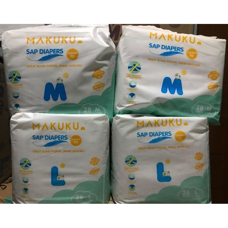 BANTING HARGA  MAKUKU LAMA, JUAL RUGI (PAKET 2 BAL) Makuku Comfort Fit M dan L
