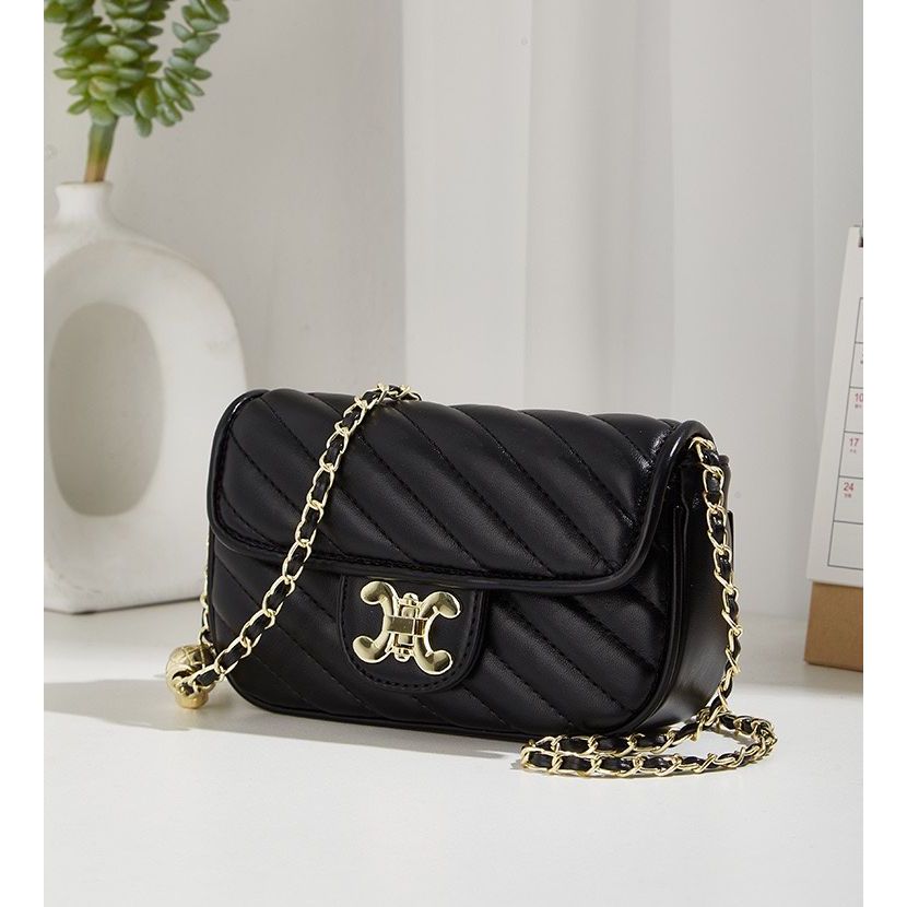 Tas Kulit Wanita Selempang Rantai Luxury Mini Bag FT46