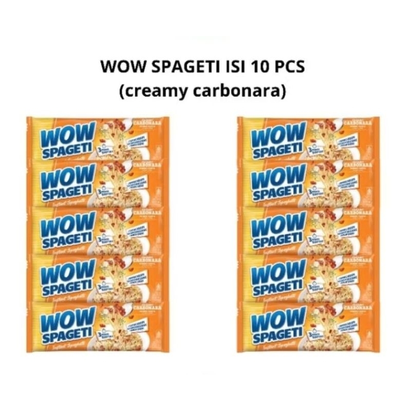 

CARBONARA PAKET 10 PCS SPAGHETTI WOW CARBONARA