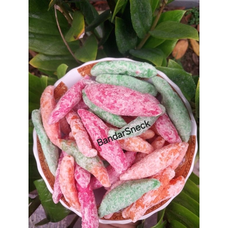 

getas manis 500 gram getas lonjong manis semut merah ladu gembos warna warni