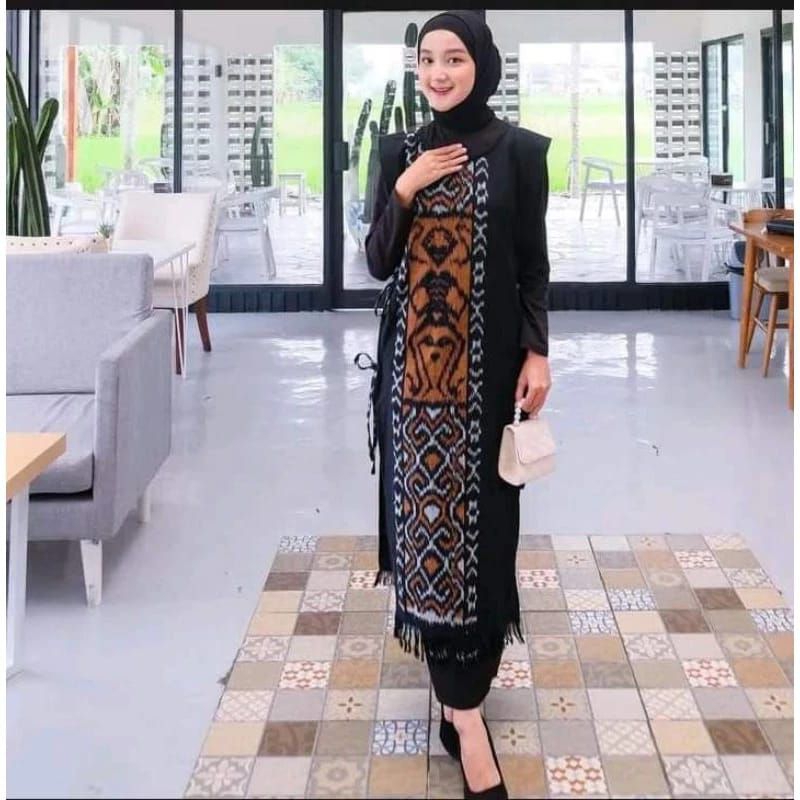 vest tenun rompi tenun outer tenun