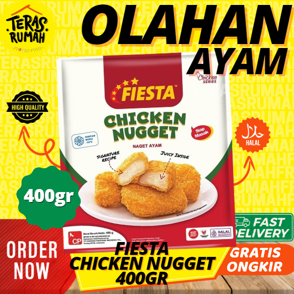 

FIESTA - CHICKEN/AYAM NUGGET ORIGINAL PACKAGING BARU 400gr