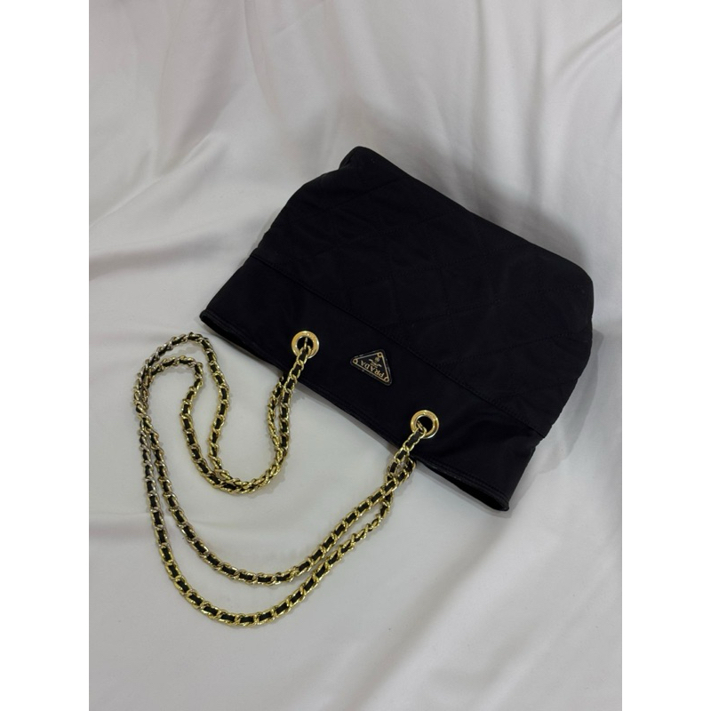 vintage prada chain slingbag
