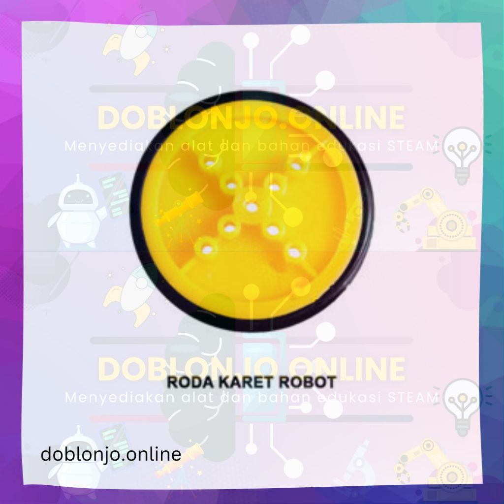 Roda Karet Kecil 40 mm Robot DIY Project