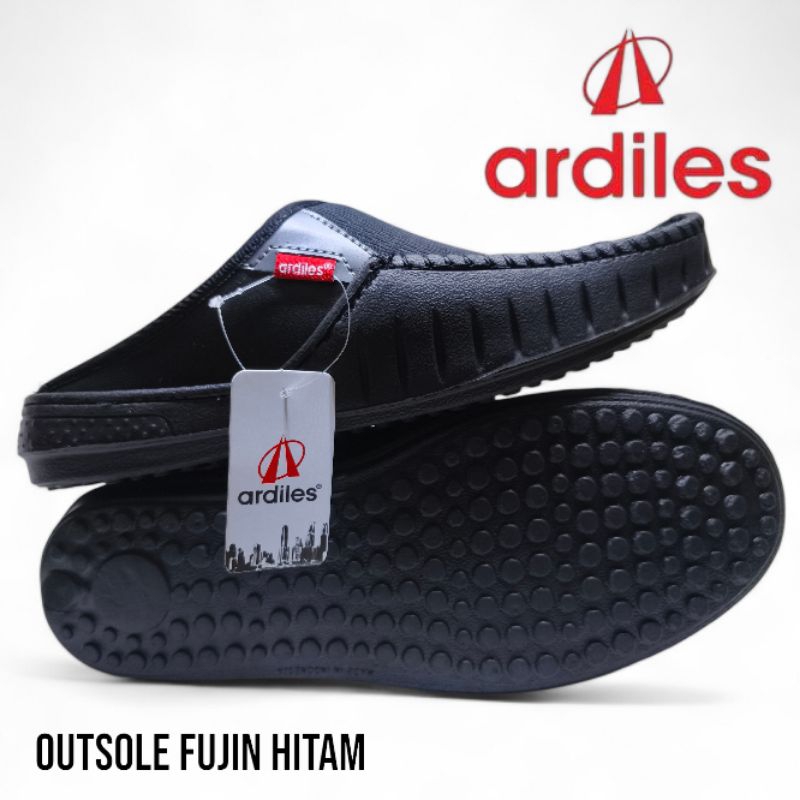 BESTPROMO SEPATU SLOP ARDILES SLIP ON HITAM - ORIGINAL QUALITY