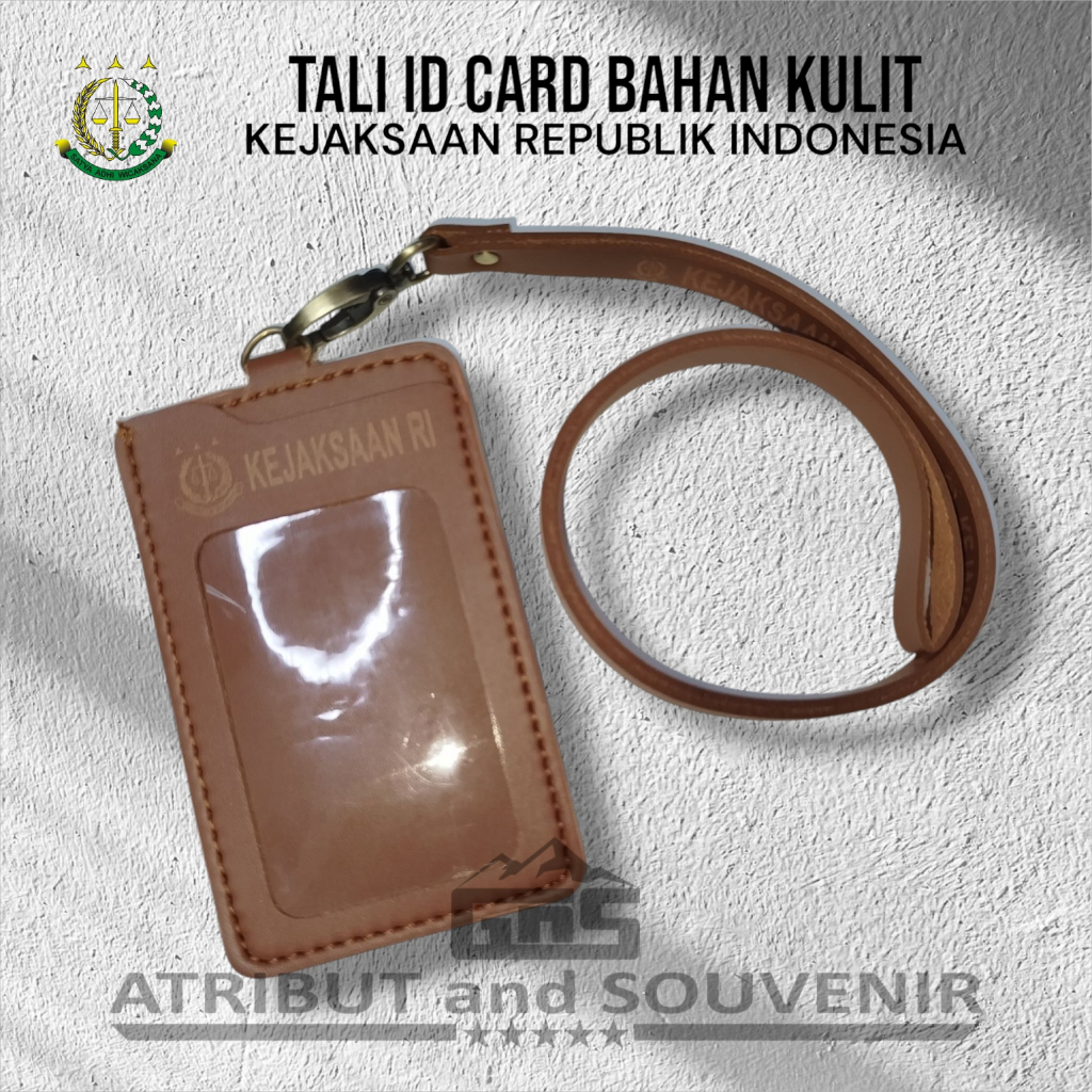 TALI ID CARD KULIT KEJAKSAAN TU | tempat ID Card Kulit Kejaksaan | Name Tag ID Card Kejaksaan