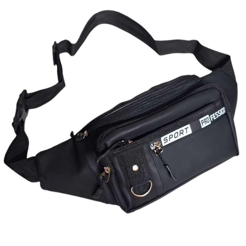 TAS PRIA Waistbag Terbaru Waterproof 100% Real Picture Tas Selempang Pria Original