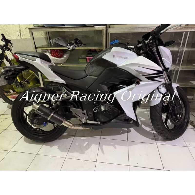 Leheran knalpot z250fi ninja250fi ninja250 karbu inlet 50mm original aigner racing