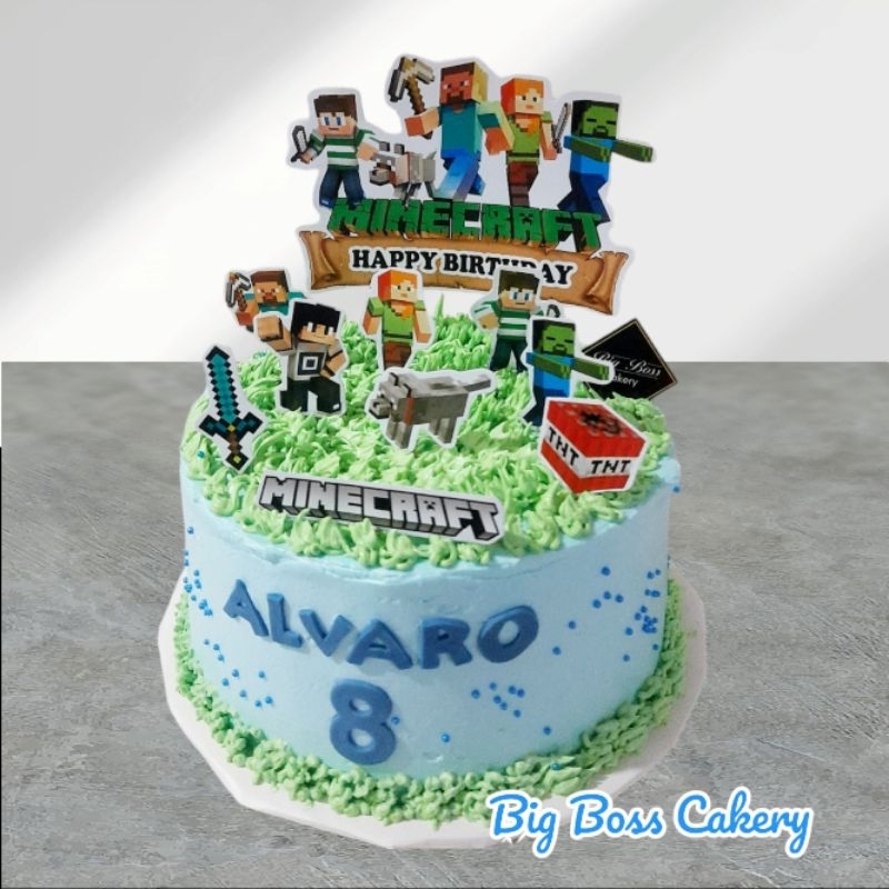 

BigBossCakery NEW AVENGERS SUPERHEROES SPIDERMAN MINECRAFT BIRTHDAY CAKE COKLAT KUE ULTAH LEZAT