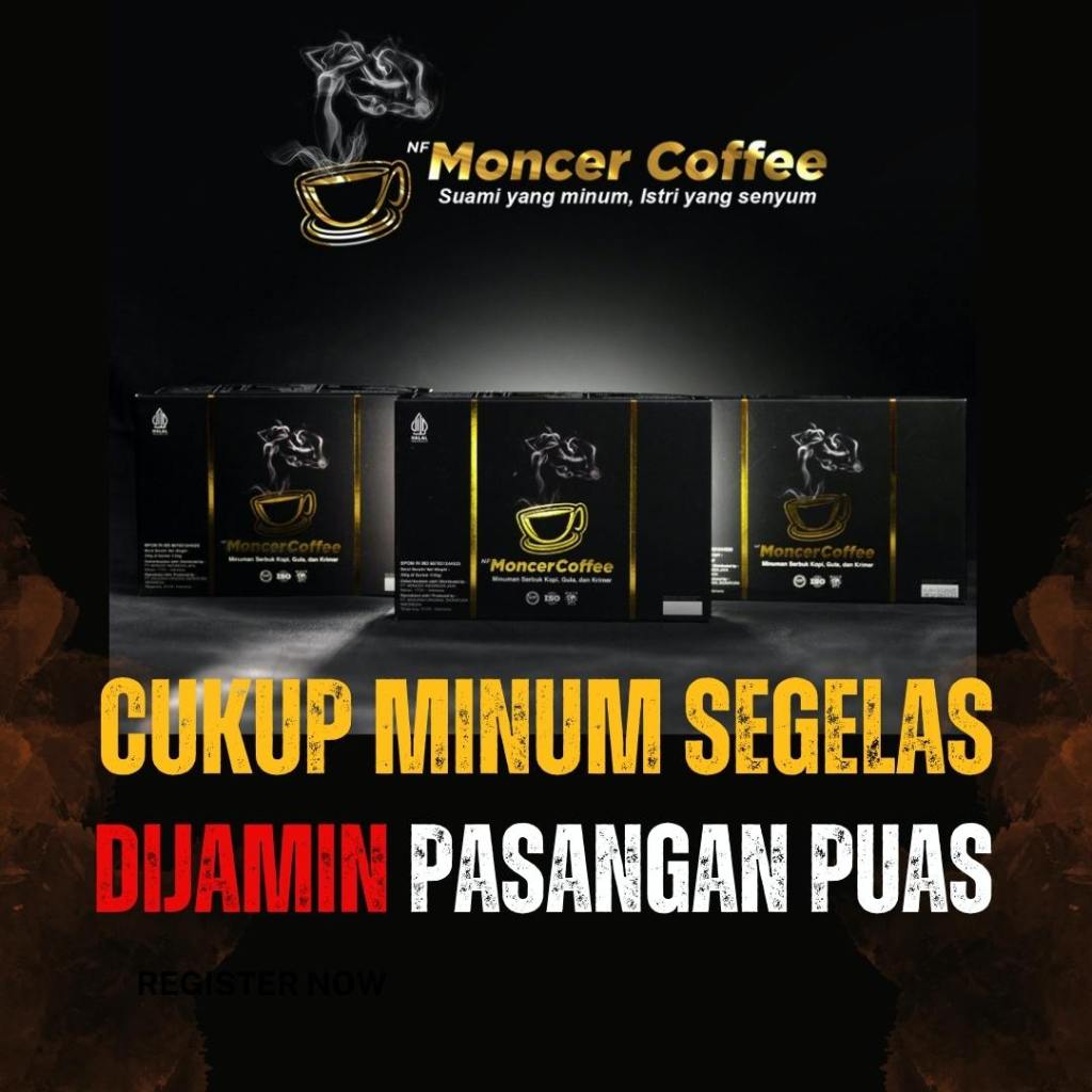 

Moceer Coffee Original Kopi Stamina Pria Kuat Tahan Lama Penambah Gairah Berhubungan Intim BPOM