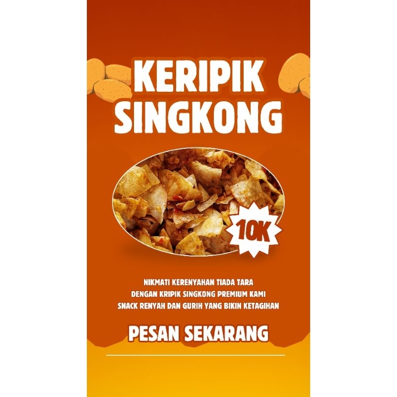

KERIPIK SINGKONG KRIWIL PEDAS DAUN JERUK 250 GRAM