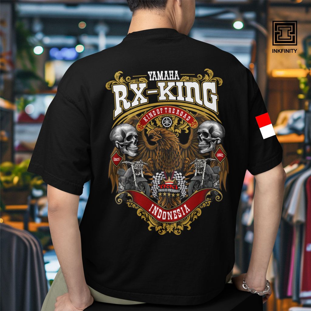 Kaos RX King YRKI V4 Pria Lengan Pendek Katun Combed 30s Sablon Distro Custom Digital Tshirt Keren