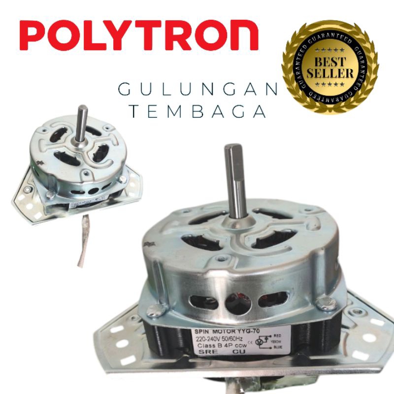 Dinamo Pengering Mesin Cuci POLYTRON / Spin Motor YYG - 70 Watt TEMBAGA