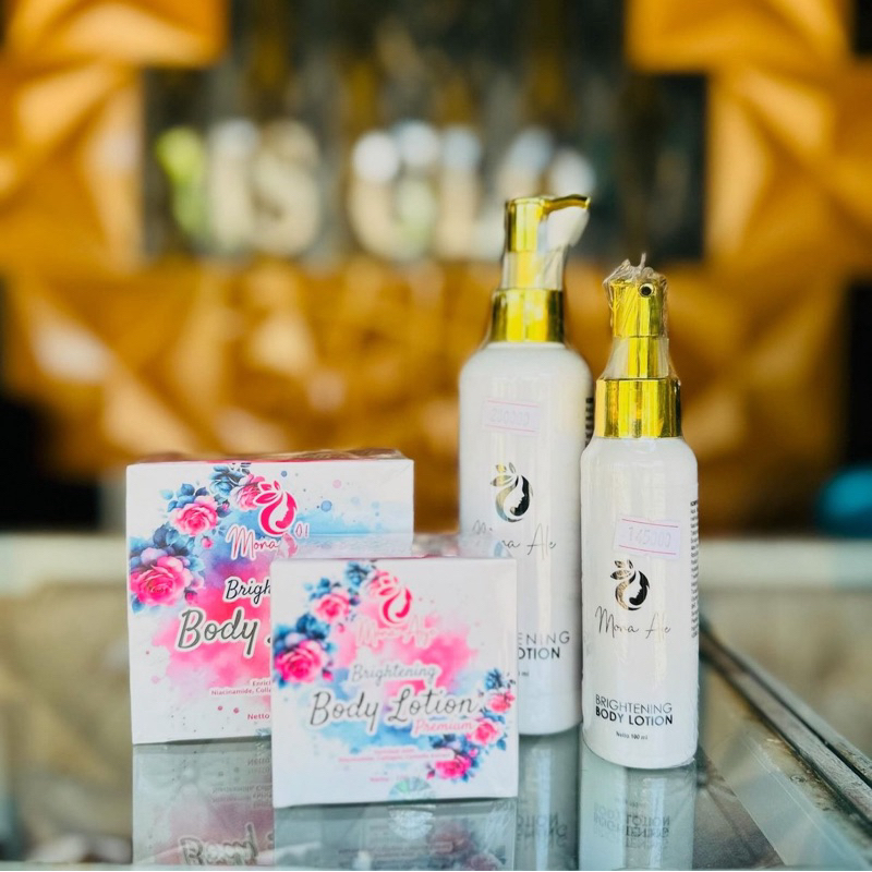 Brigtening body lotion botol | MONA ALE