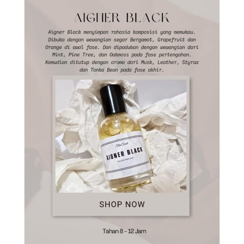 Parfum Pria TERLARIS AIGNER BLACK Tahan Lama Aroma Elegan mewah Perfume Minyak Wangi Cowok Pria Laki