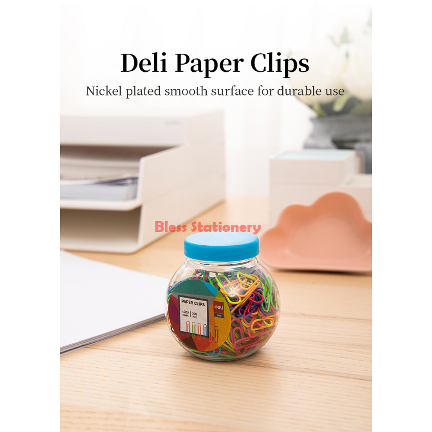 

Deli klip kertas 29mm warna-warni penjepit kertas paper clip