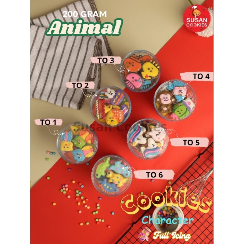 

Cookies Toples Full Icing (Animal) JABODETABEK Only!