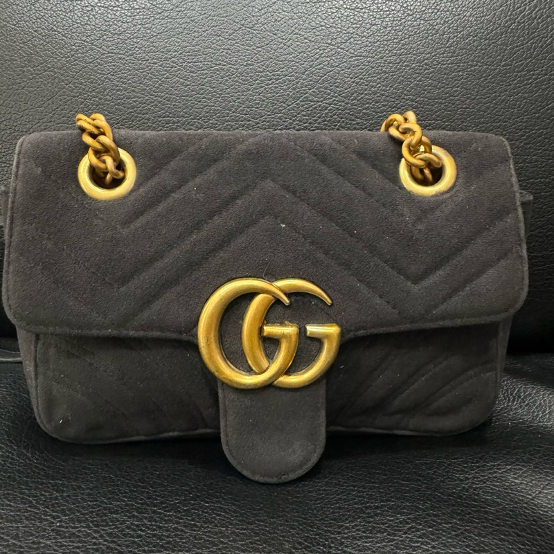 preloved GC marmont small velvet ghw VGC