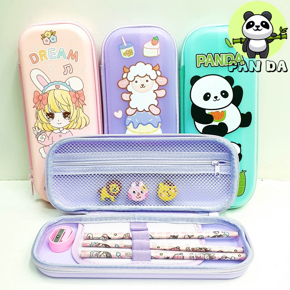 

KOTAK PENSIL 18500 / 18501 PENCIL CASE TEMPAT PENYIMPANAN ATK ALAT TULIS ZIPPER MOTIF LUCU