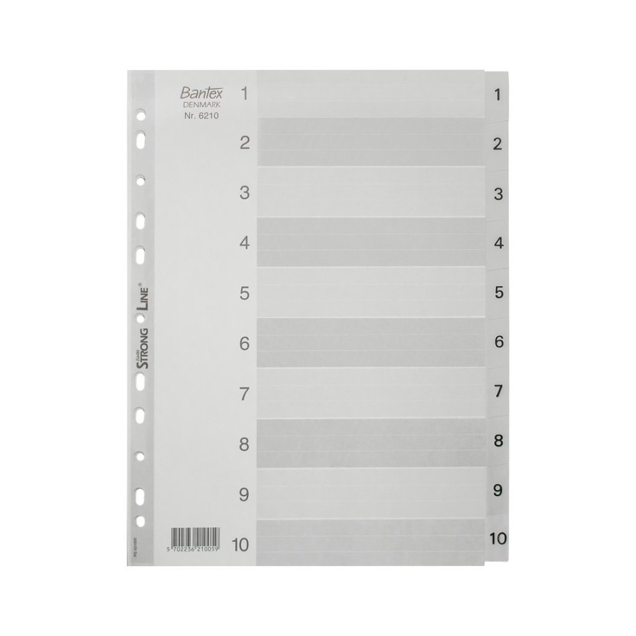 

Bantex Numerical Indexes A4 10 Pages (1-10 index) #6210 05