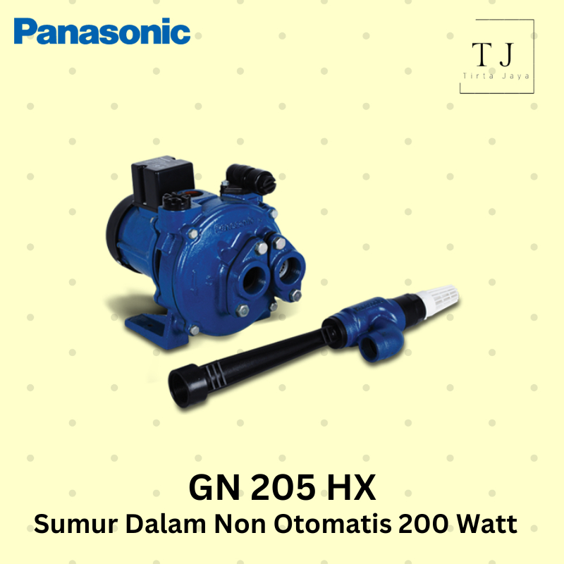 Pompa Air PANASONIC GN 205 HX Jet Pump Sumur Dalam Non Otomatis 200 Watt