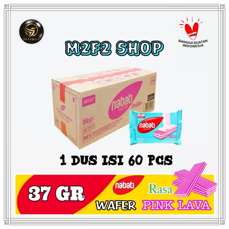 

Nabati Wafer Pink Lava Cream | Krim Pinklava Sachet - 37 gr (Kemasan Karton)