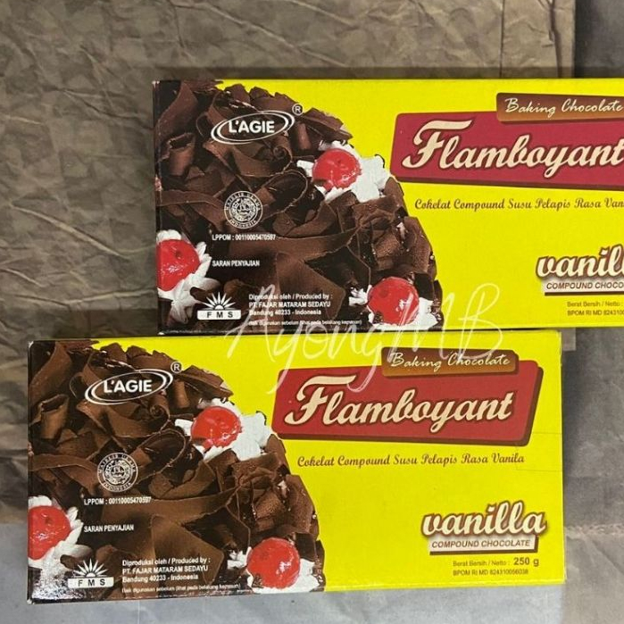 

FLAMBOYANT VANILLA COMPOUND 250GR COKELAT COMPOUND SUSU PELAPIS RASA VANILLA